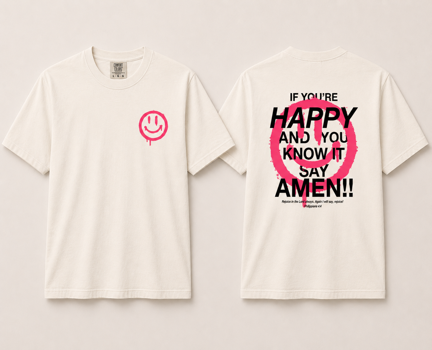 Happy Ivory Comfort Colors